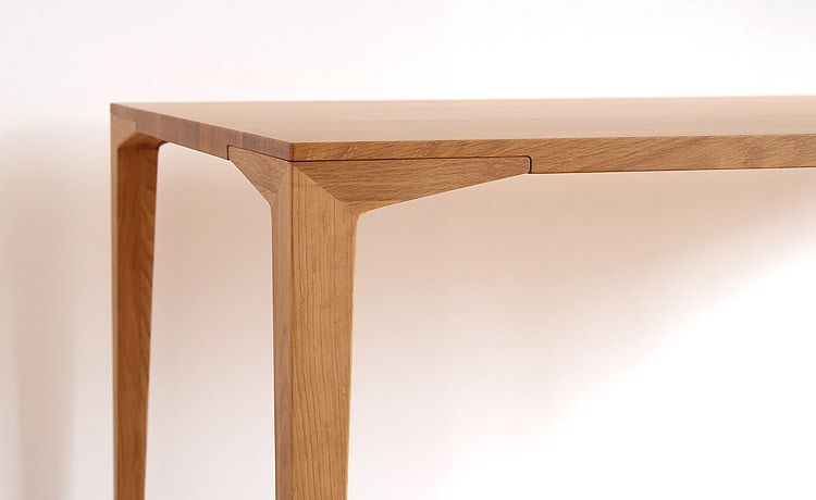 Forms(フォルムス) ダイニングテーブル Jタイプ 4本脚 【120-180