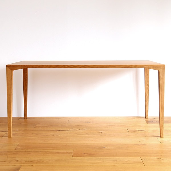 B品・在庫処分】ダイニングテーブル オーク 無垢材 幅160cm 奥行85 高