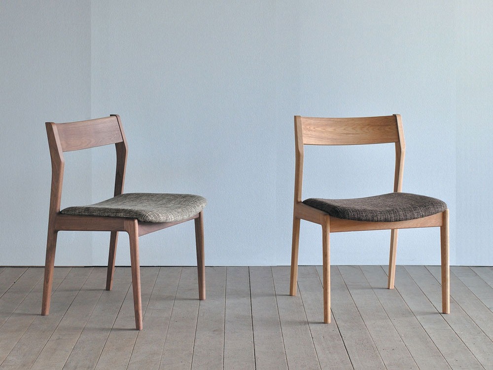 レフ ダイニングチェア/椅子(アームレスチェア) ウォールナット オーク