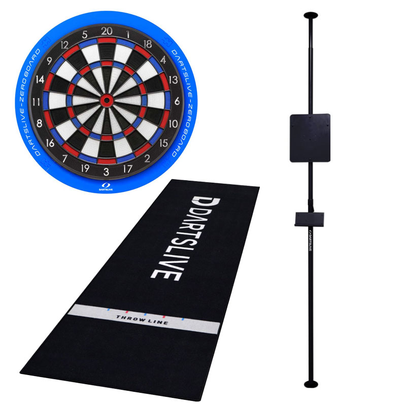 一緒に使えるダーツボード3点セット ダーツライブゼロボード＆ポール