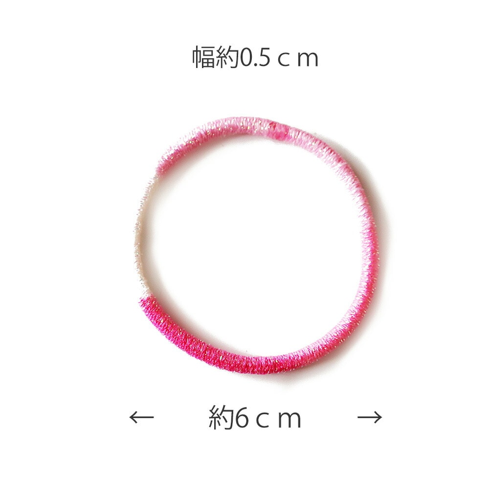 日本製グラデーションラメヘアゴム | ヘアーアクセサリー | 日本製