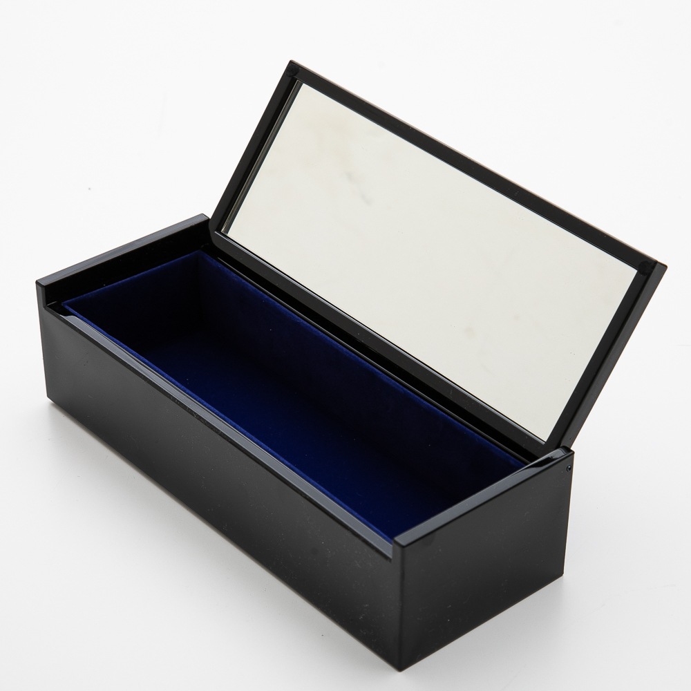 会津塗り 長角ジュエリーボックス 黒 さくら | 和雑貨 | 曲げわっぱと