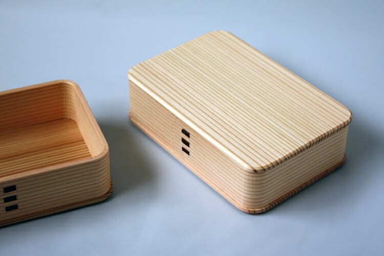 お弁当箱 大館工芸社 曲げわっぱ 隅丸二ツ重 弁当箱 秋田杉 800ml 2段