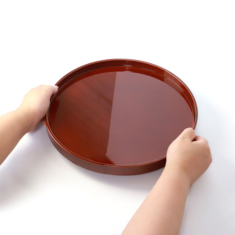 丸盆 春慶塗 10寸 30cm お盆 おぼん 日本製 おしゃれ 大きめ 大きい