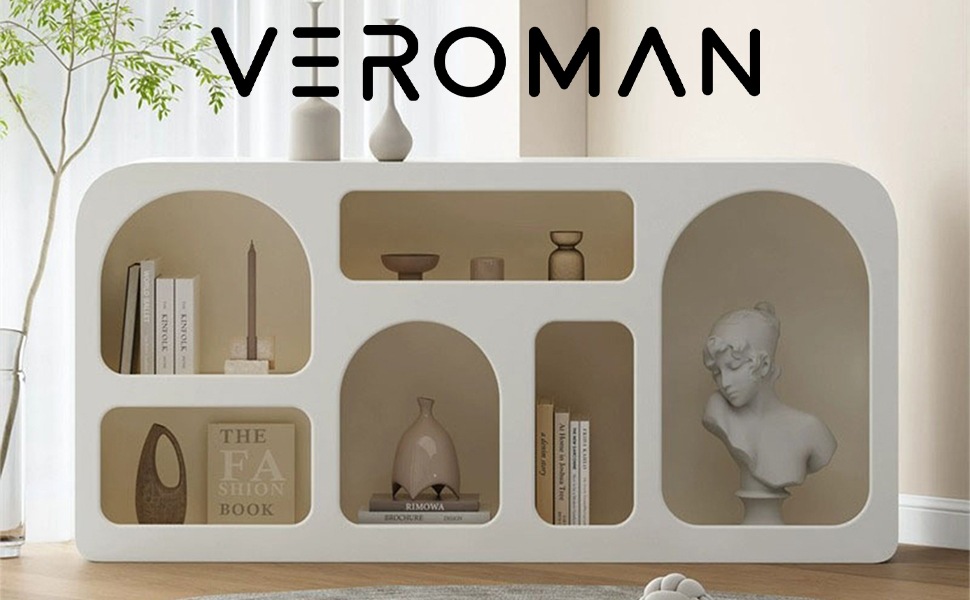 120cm] VeroMan マントルピース シェルフ ホワイト 白 ディスプレイ