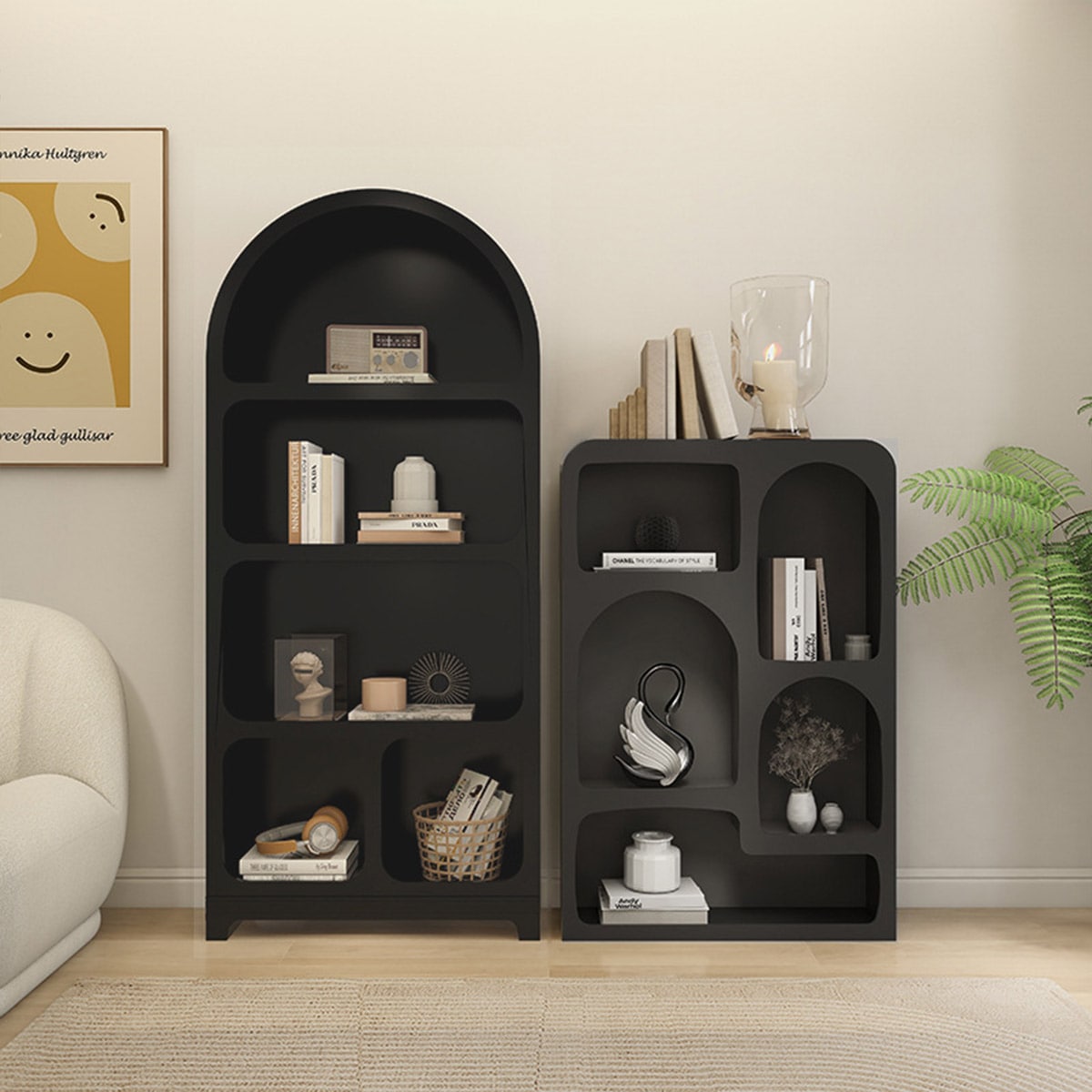 高さ155cm] VeroMan 大きな マントルピース シェルフ ホワイト 白