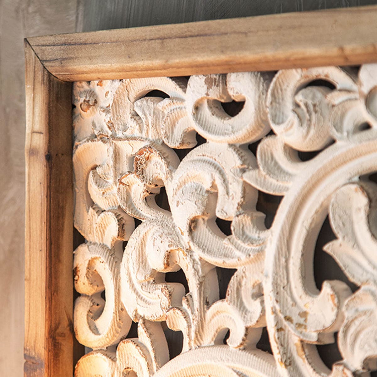 VeroMan 優雅な彫刻デザイン 木製ウォールデコレーション 大人の空間を