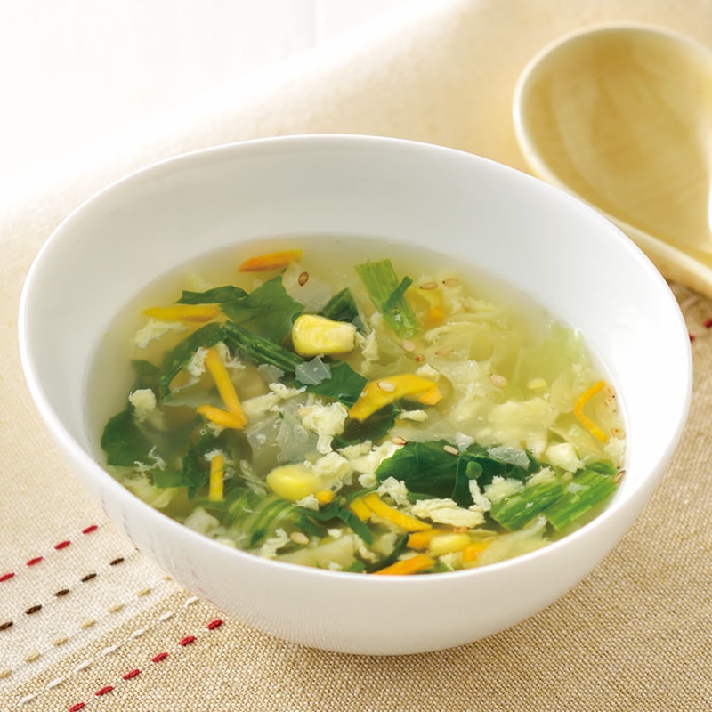 国産野菜とたまごのスープ 32.4g（8.1g×4食）×2袋以上 食品 スープ