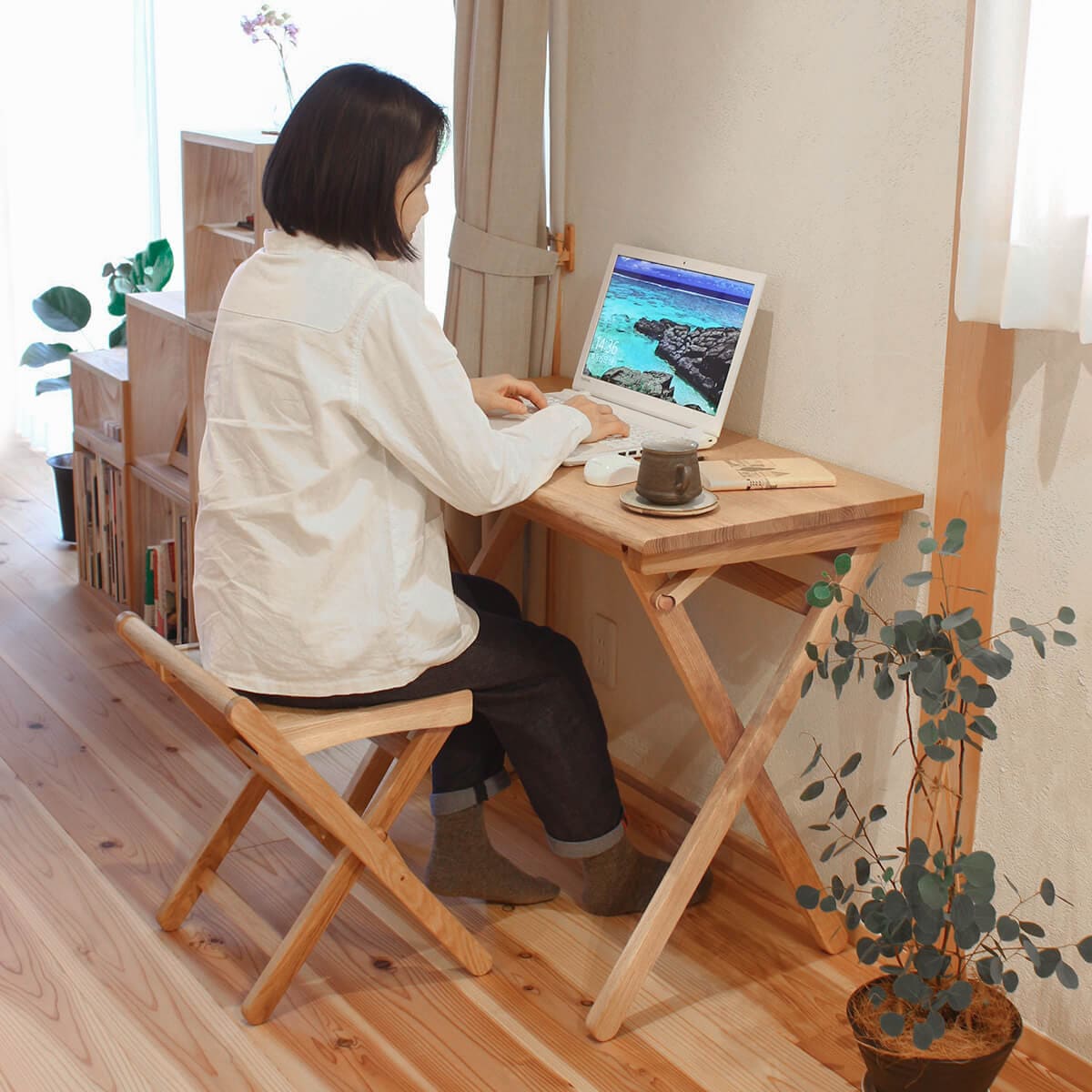 折りたたみデスク｜オークヴィレッジオンラインショップ