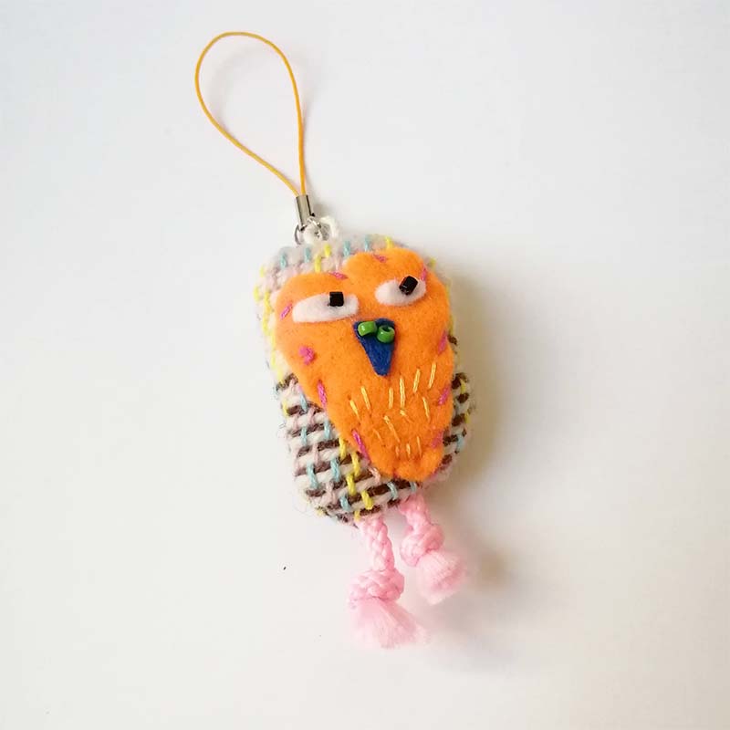 あやふくろうストラップ(ピンク) by あやっちショップ |「障がい者福祉