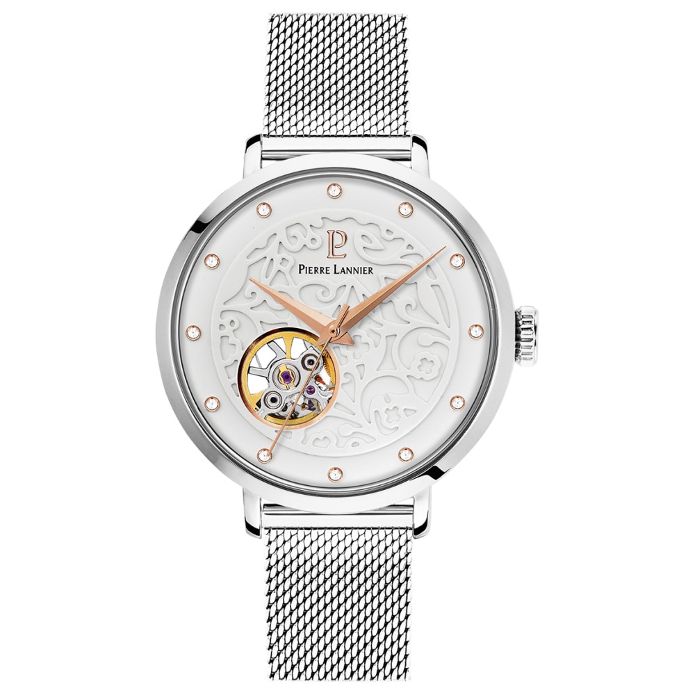 Eolia エオリア 自動巻き レディース 腕時計 金属ベルト シルバー