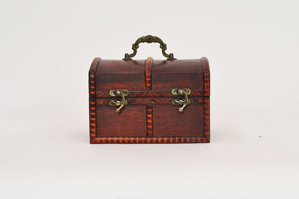 宝箱 アンティーク ブラウン L 収納 おもちゃ ボックス