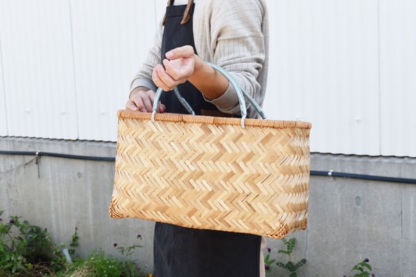 特大 市場かご ビッグ 竹製 市場籠 エコバッグ かごバッグ