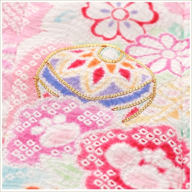 3歳女の子七五三総絞り正絹着物レンタル｜京友禅の高級プレミアム被布