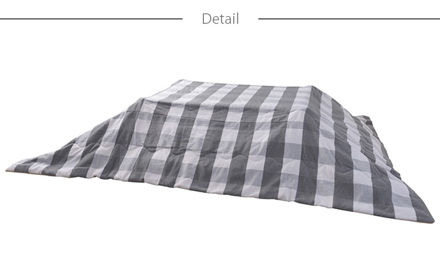 ギンガムチェック 薄掛けこたつ布団 長方形 幅190×奥行230cm | こども