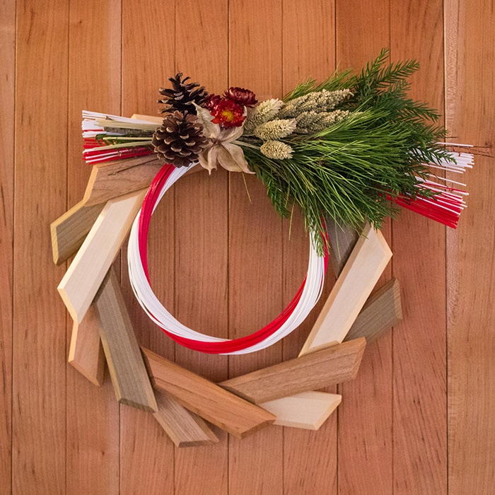 Oak Village オークヴィレッジ 寄木のリース 【ラッピング対応