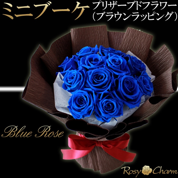 ミニブーケ｜プリザーブドフラワー バラの花束 12輪｜そのまま飾れる