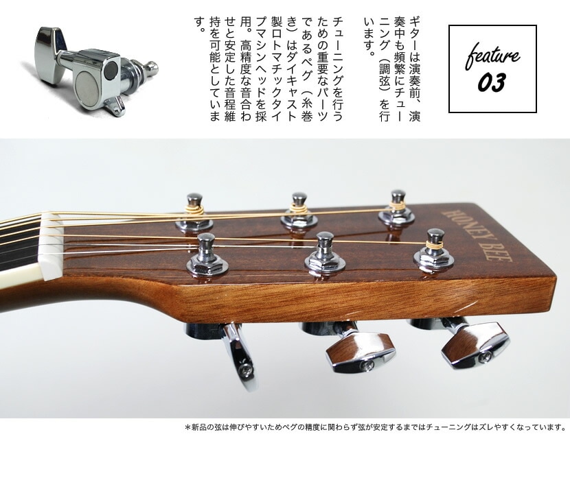 アコースティックギター HONEY BEEW-15/F-15/HJ-18 アコギ リミテッド