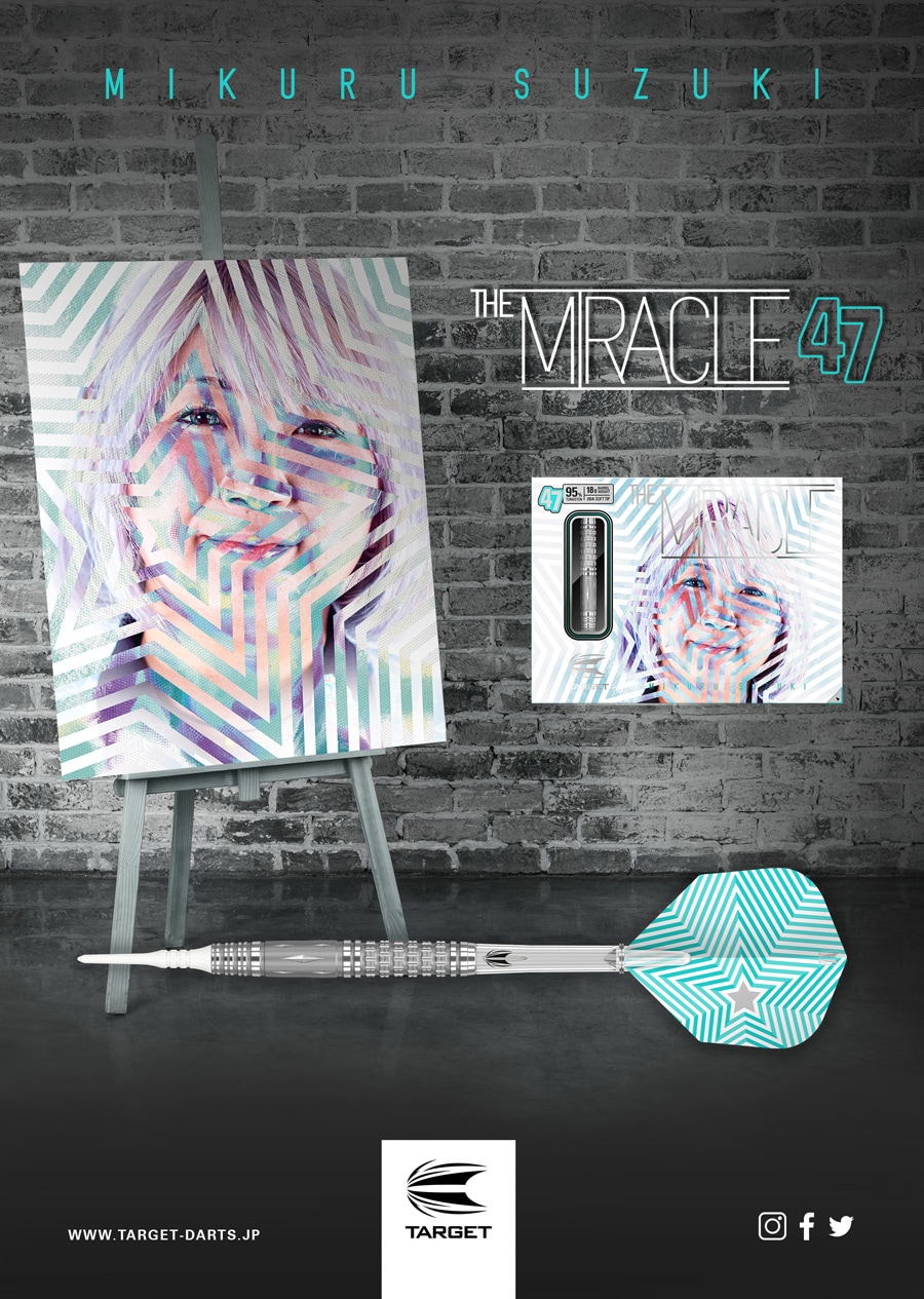 バレル【ターゲット】ザ ミラクル47 鈴木未来モデル｜ダーツ用品は