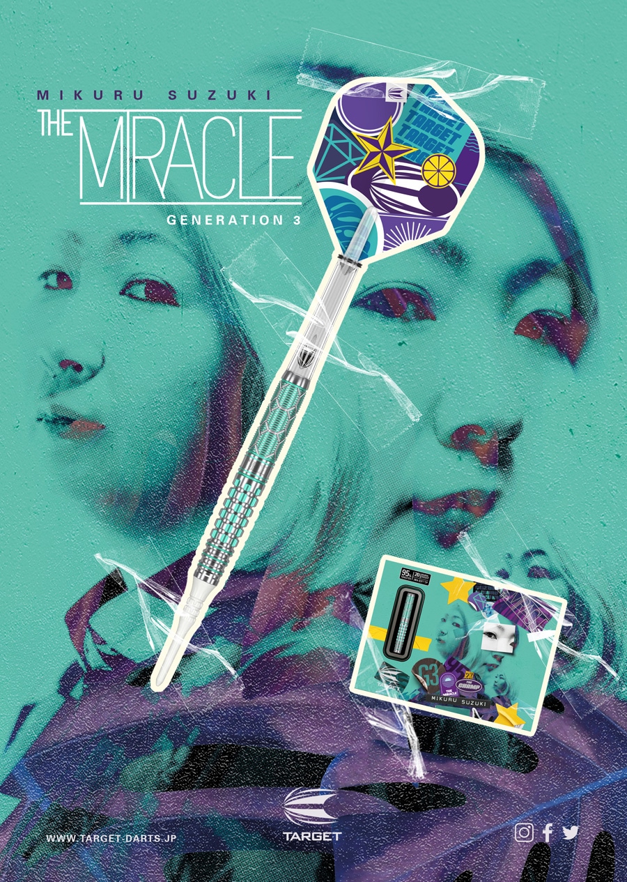 バレル【ターゲット】ザ ミラクル G3 鈴木未来モデル 210156｜ダーツ