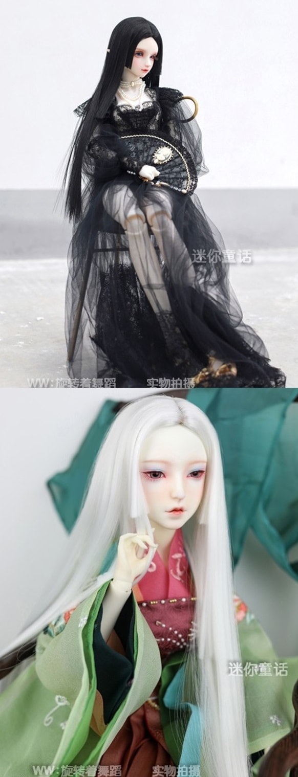 U-3830【mini】1/3幼SD、MSD,SD/DD(頭囲15~24cm)用ウィッグ