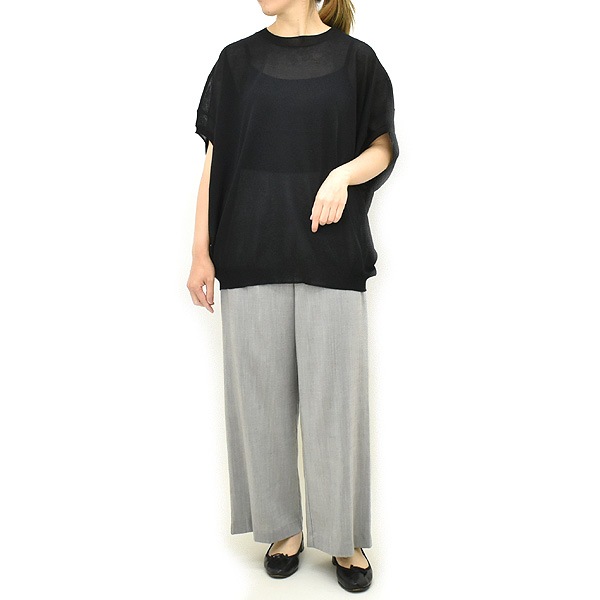 mizuiro ind ミズイロインド ワイドコクーンシアーベスト プルオーバー