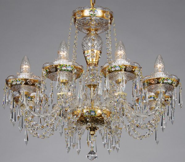 最高級琺瑯加工シャンデリア CH－08ギルディッド/8灯