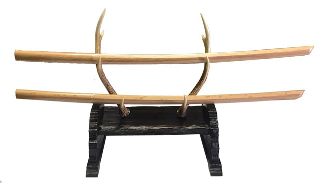 刀掛 2本掛 シカ角仕様 | サポーター／小物（居合道用） | 武道具店