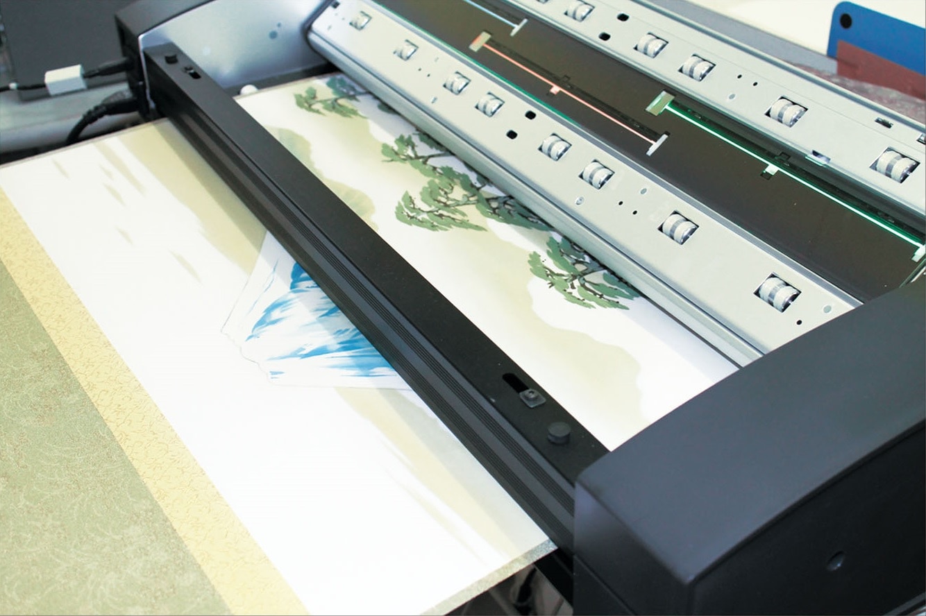 自転車と白樺』 青木 奏（あおき かなで） F4号 複製名画 額装付