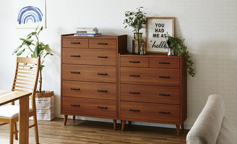 ガイア 5段チェスト チーク｜B-COMPANY公式オンラインショップ