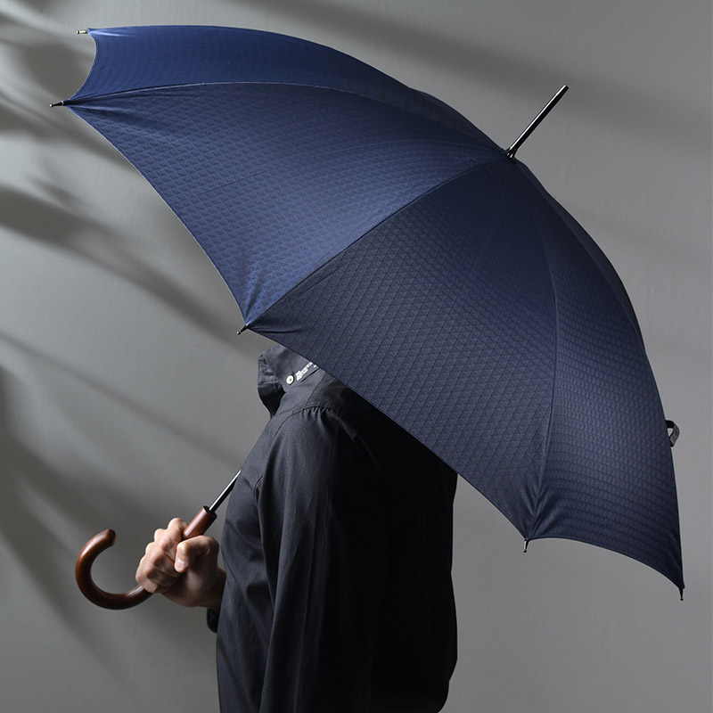 前原光榮商店 晴雨兼用 長傘 8本骨 55cm 1級遮光 キューブ柄 日傘雨傘