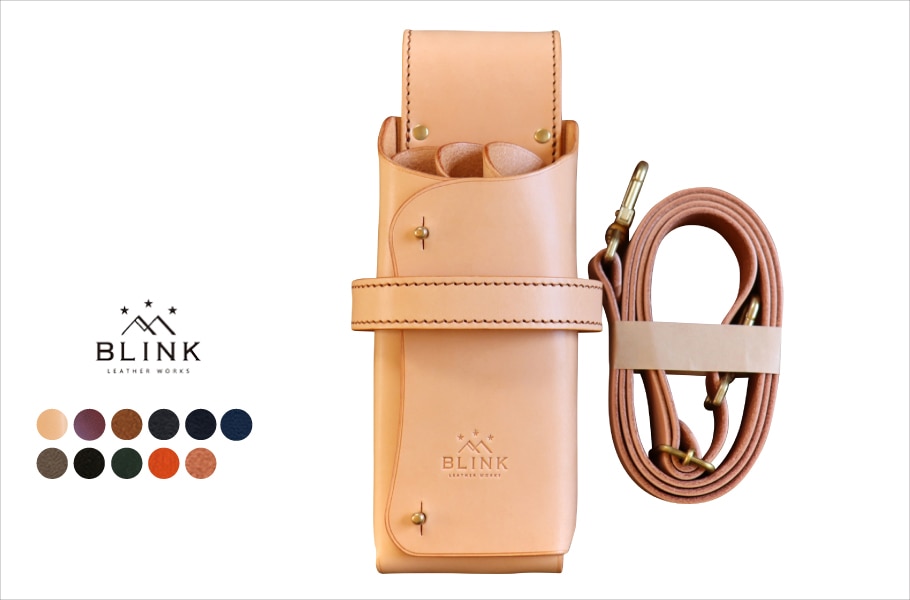 シザーケース本革3丁用 -cube slim s- |シザーケース専門店｜美容師