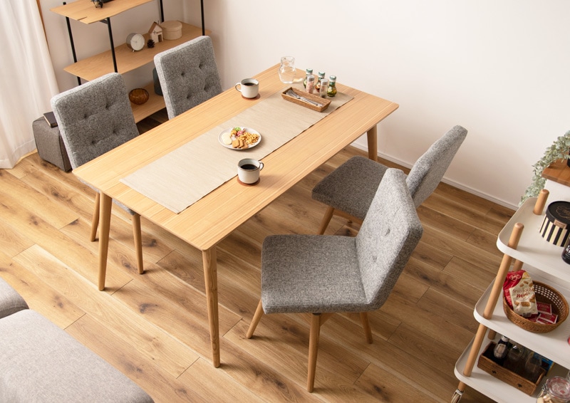 回転式 ダイニングチェア 四角｜ベッド・マットレス・インテリア家具