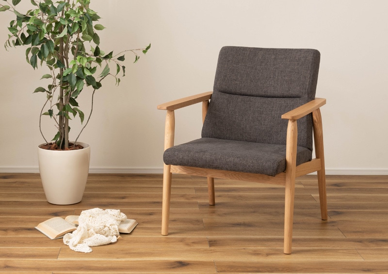 1人掛け】北欧風 天然木 ダイニングチェア / リズ｜ベッド・マットレス