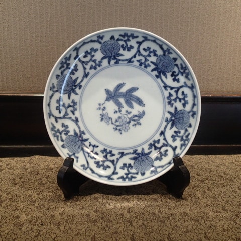 古伊万里 六寸皿 染付 唐草文様 古印判 | すべての商品 | Collection