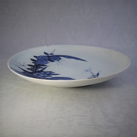 古伊万里 藍九谷 七寸皿 染付 草花文 角福 | すべての商品