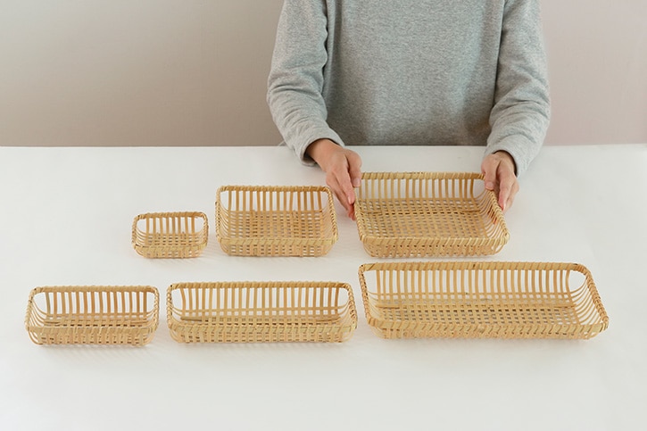 生産休止】白竹 四つ目皿 | すべての商品 | cotogoto