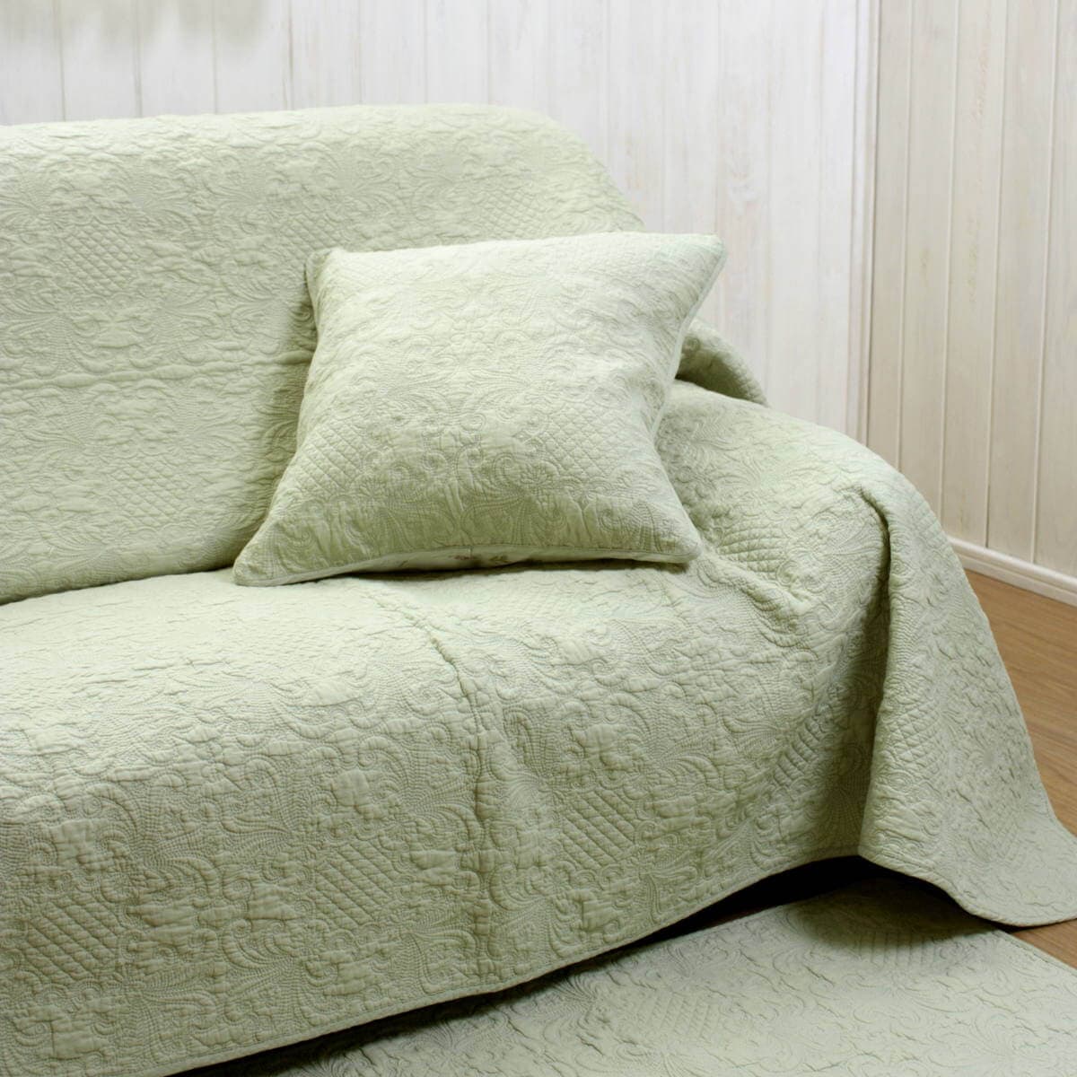 再入荷】コットンキルト 12132 マルチカバー 約200×200cm｜インテリア