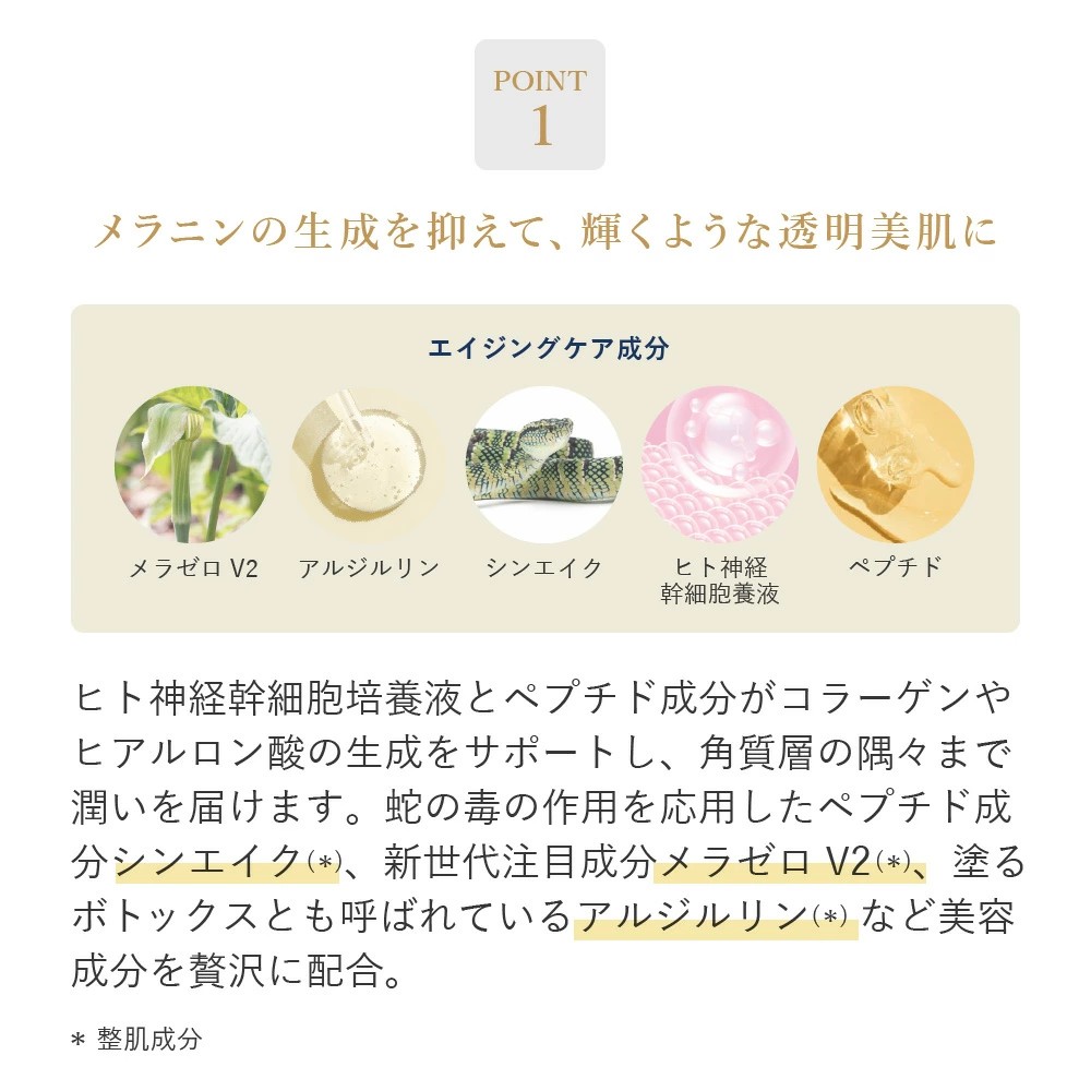 ヒト神経幹細胞培養液×ペプチド｜エイジングケア化粧水＆美容液