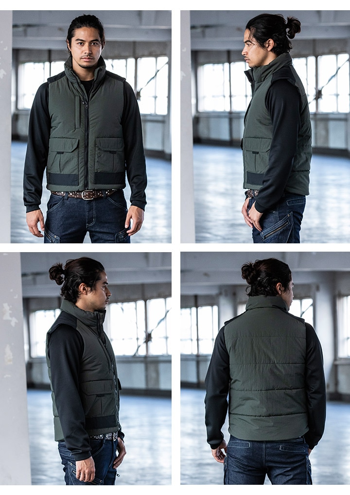 TSデザイン 防寒ベスト 防寒着 54328 TS DELTA ナイロン 中綿ワーク