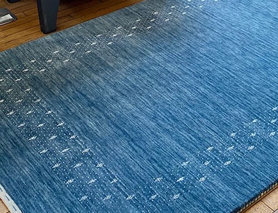 ウールラグ アクアラージ ＜インド産＞