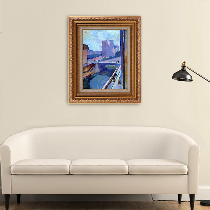 夕方のノートルダムの風景 【20号】 アンリ・マティス 【 額縁が選べる