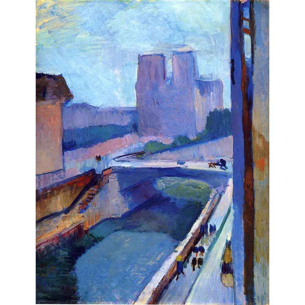 夕方のノートルダムの風景 【20号】 アンリ・マティス 【 額縁が選べる