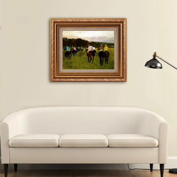 ロングシャムの競走馬 【20号】 エドガー・ドガ 【 額縁が選べる 額