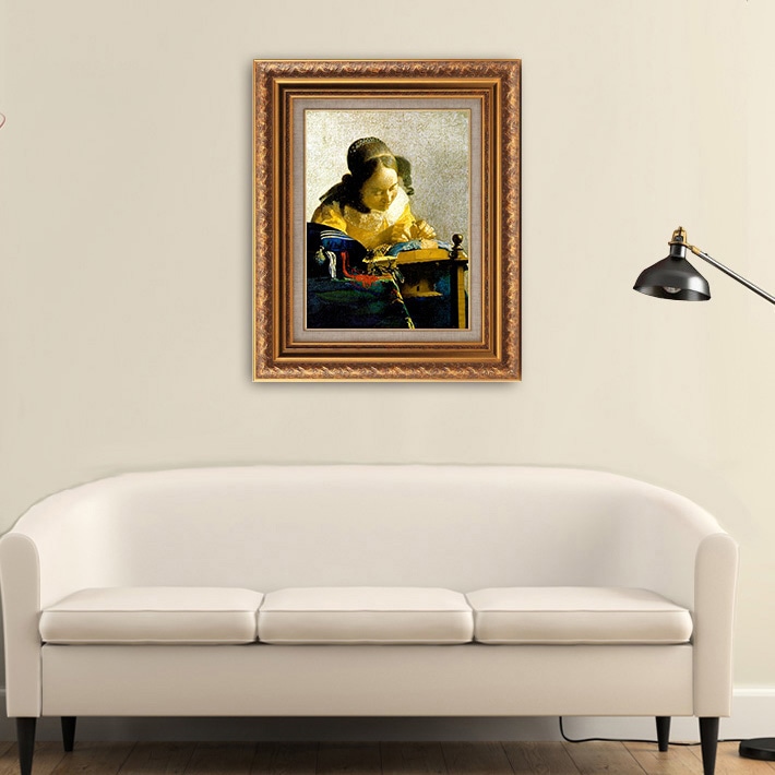 レースを編む女性 【15号】 ヨハネス・フェルメール 【 額縁が選べる