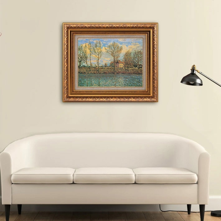 グランザット島 【6号】 アルフレッド・シスレー 【 額縁が選べる 額