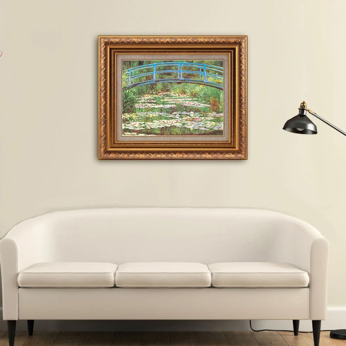 ジヴェルニーの日本風の橋 【6号】 クロード・モネ 【 額縁が選べる 額