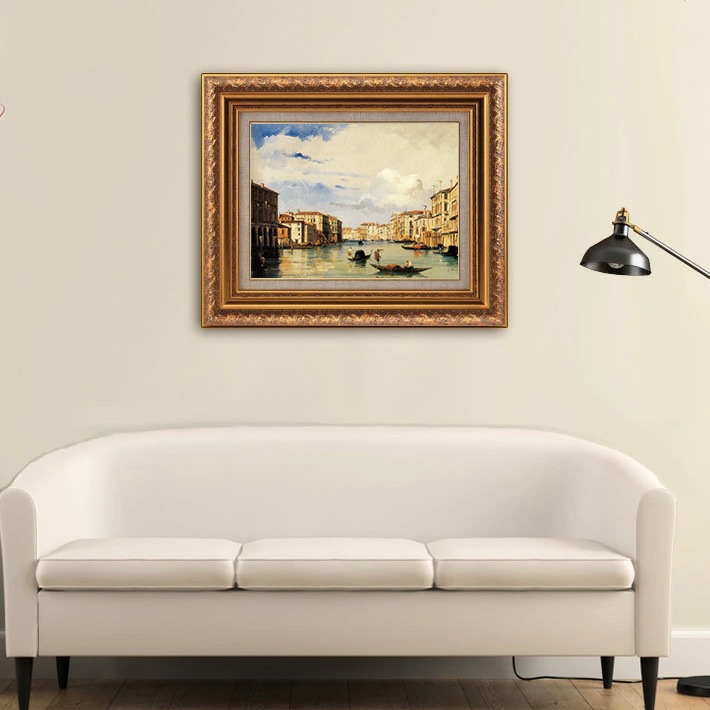 ヴェネツィア大運河の景色 【20号】 ジュール・ロマン・ジュアイアン