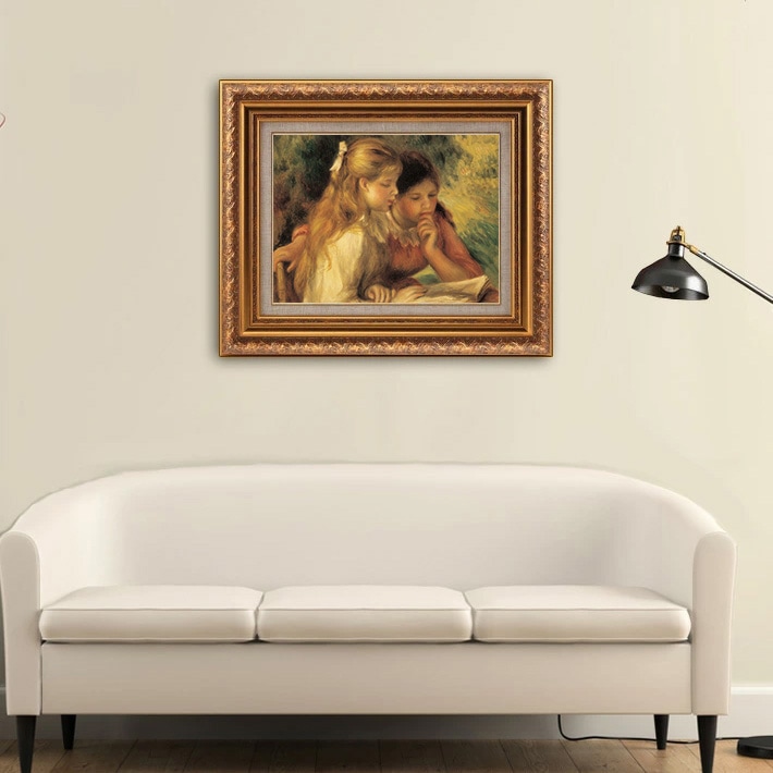 読書する二人の少女 【20号】 ピエール＝オーギュスト・ルノワール