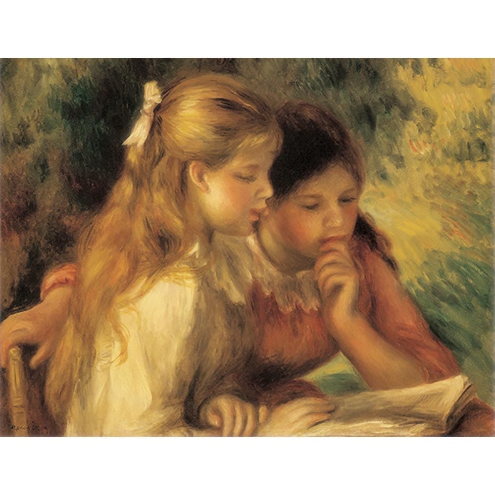 読書する二人の少女 【8号】 ピエール＝オーギュスト・ルノワール